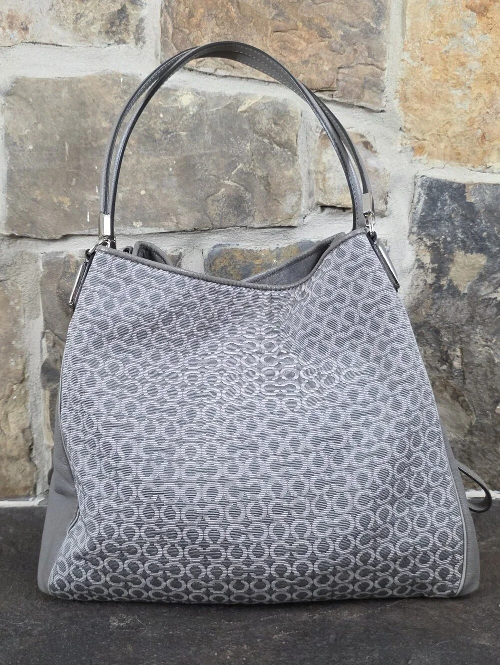 Coach Op Art Needlepoint Madison Phoebe Purse Bag